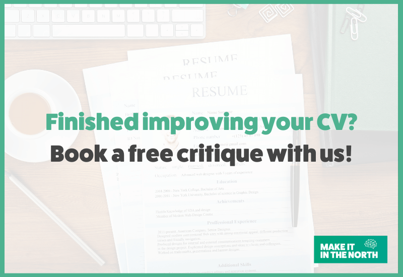 Book a free CV session