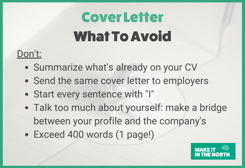 cover letter what to avoid
