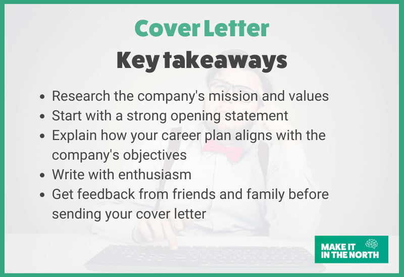 cover letter key take aways