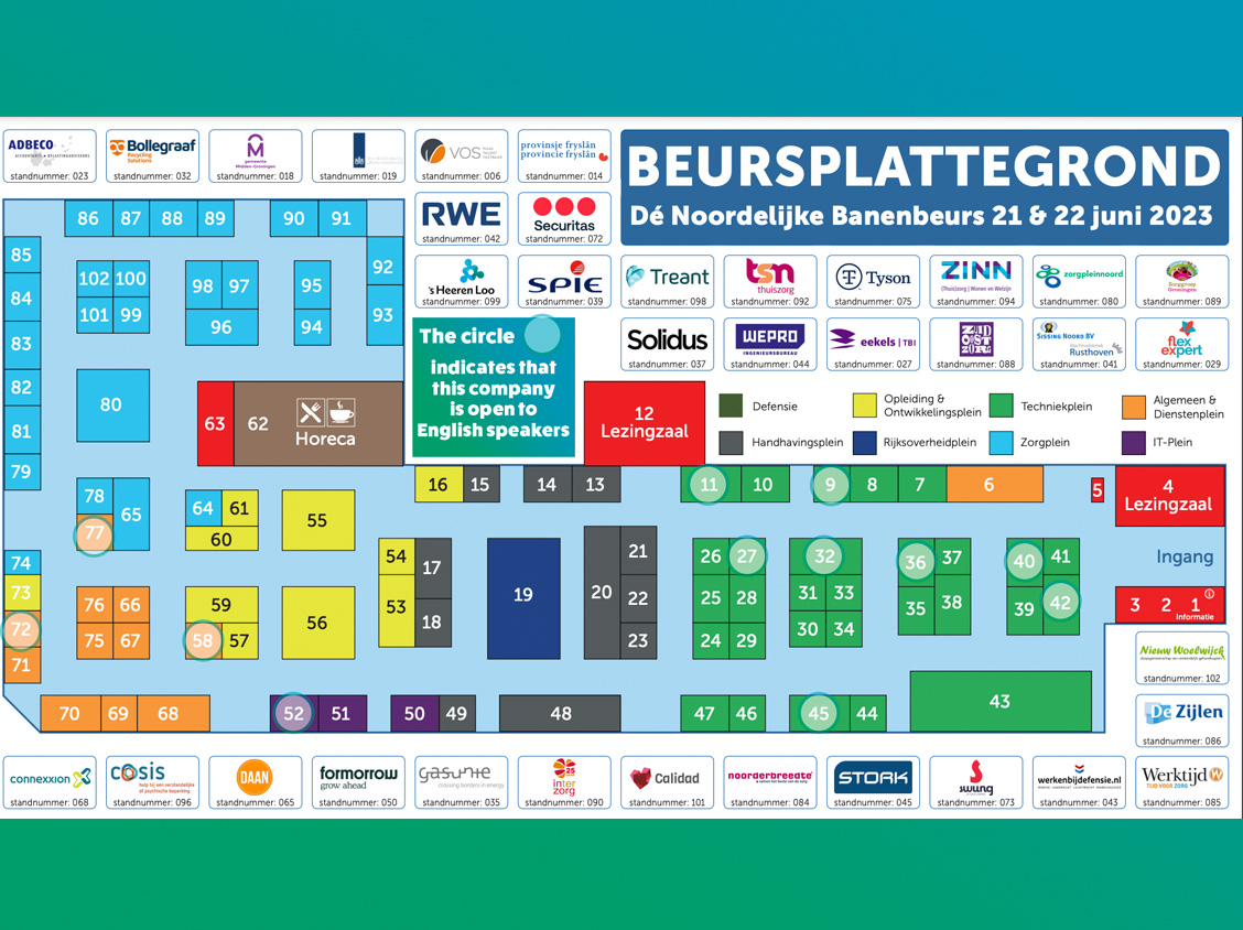 2023 06 21 Noordelijke Banenbeurs Plattegrond